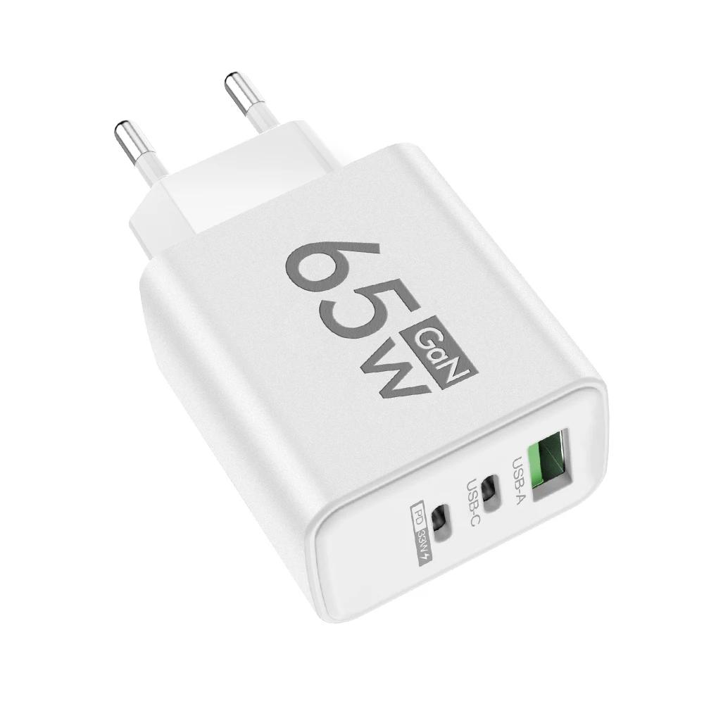 Xiaomi 65W GaN Fast Charging Charger USB PD Type-C Multi-Port Mobile Phone Adapter for iPhone 15 Pro Max For Samsung For Xiaomi