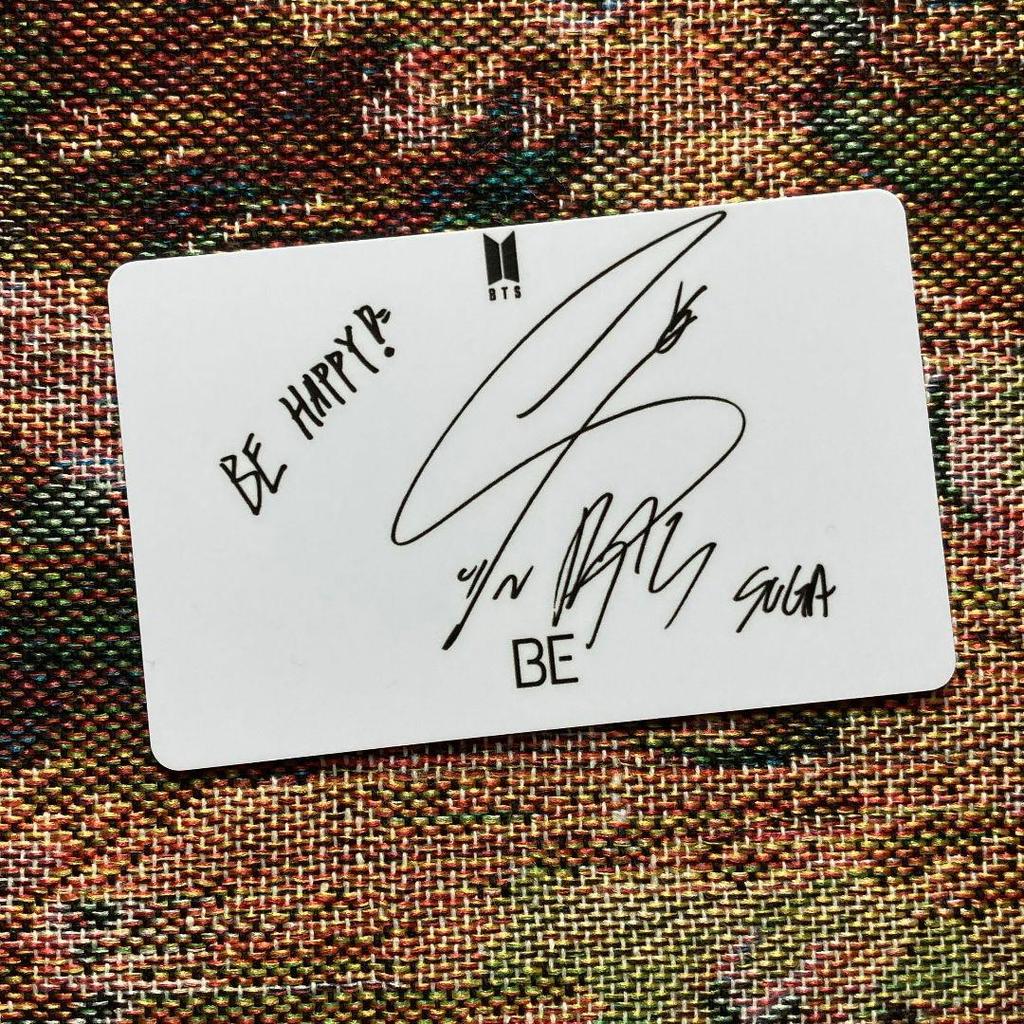 [USED] BTS Yoongi SUGA Lucky Drop BE Unreleased Trading Card