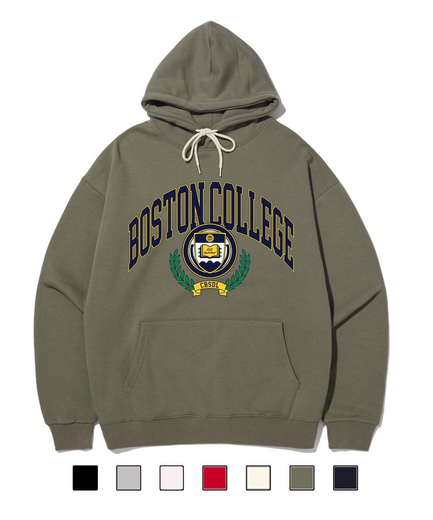 Crsdel Boston College Hoodie Khaki (Fleece-Lined Or Non-Fleece-Lined)