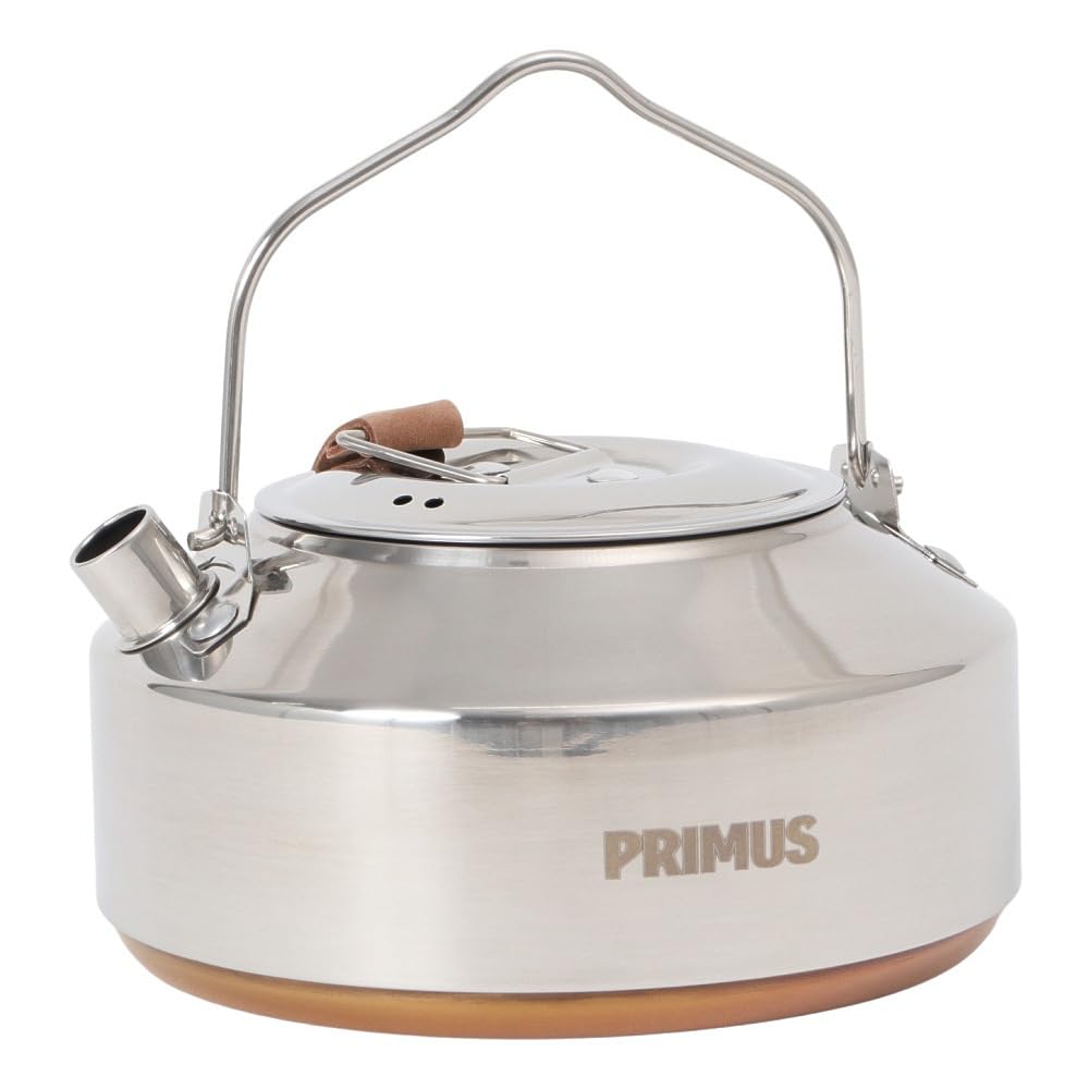 Iwatani-Primus Campfire Kettle 0.9L SS P-C743680 (Silver/FF) - Cookware for Camping and Outdoor Solo Use