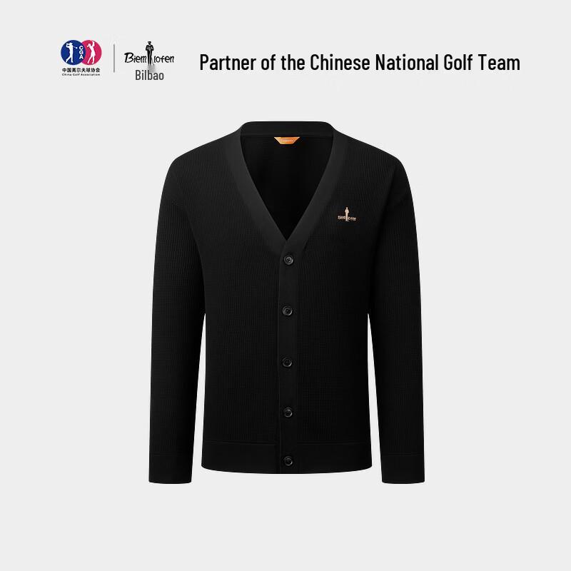 BIYINLEFEN Men's V-Neck Wool Blend Cardigan