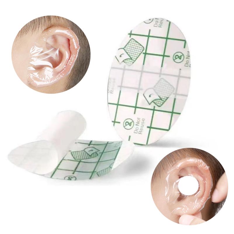 20 Stück Wasserdichte Ohrschützer aus Kunststoff für Babys, Kinder, Erwachsene, Schwimm-Abdeckkappen, Einweg-Ohrpflaster, Schwimm-Abdeck-Ohrpflaster