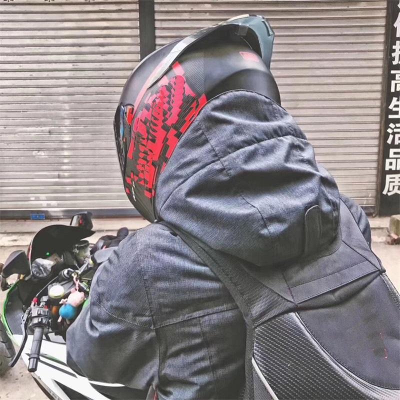 1 szt. Motocyklowy tylny spojler kasku kask ogon dekoracja akcesoria fajny kask ogon uniwersalny