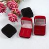 Portable Velvet Ring Box Small Pendant Organizer Jewelry Display Gift Box