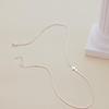 18K Gold-Plated Cross Necklace: Elegant, Simple, Multi-Color Clavicle Chain for Women.