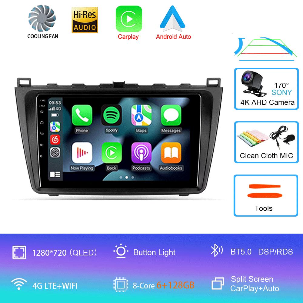 Android 14 Car Radio For Mazda 6 II GH 2007 - 2012  Multimedia Video Player Navigation Stereo GPS No 2din 2 Din Dvd