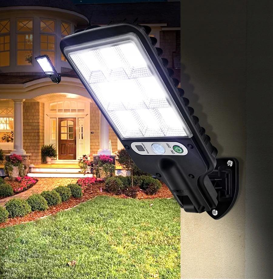 Solar Street Lamp Plot House 117 Led Cob 6 Hours Strong Lantern
