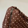 Stippen Canvas Schoudertas voor Dames met Verstelbare Riem en Ruim Ontwerp