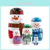 Russian Matryoshka Snowman 5-layer Wooden Doll Toy Wholesale From Manufacturer
