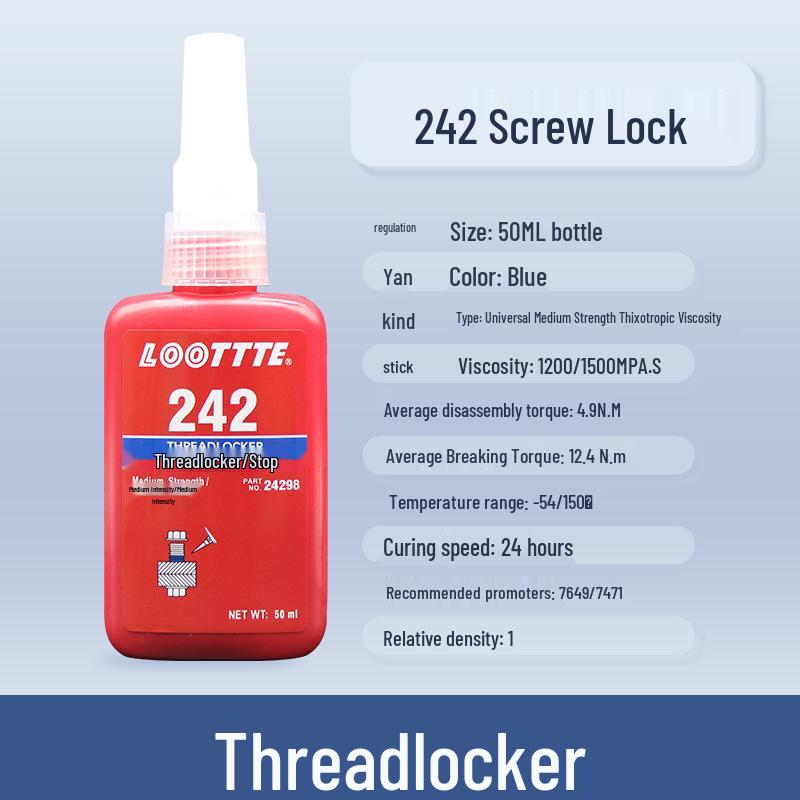 Anaerobic Thread Locking Sealant: 243, 222, 242, 262, 263, 271, 272, 277