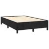 VidaXL Bed Frames, Upholstered Bed with Slatted Base, Double Bed with Footboard, Adult Bedroom Bed, Modern, Black 120x190 379530