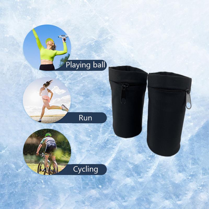 1 Adet Fermuarlı Koşu Çantaları Hafif Bilek Cüzdan Kılıfı Telefon Anahtar Kart Ter Bandı Spor Salonu Fitness Spor Bisiklet Bilekliği Kol Çantası