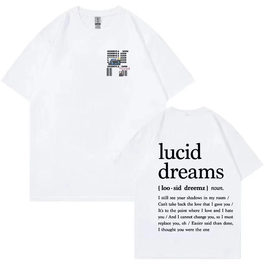 2026 Juice Wrld Rapper Graphic Print TShirt Summer Casual Mens Cotton Short Sleeve Round Neck Loose Fit Urban Style Tee