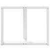 Vidaxl Nogi Do Stołu Jadalnego, 2 Pcs., Białe, 90X35X(72-73) Cm, Stal
