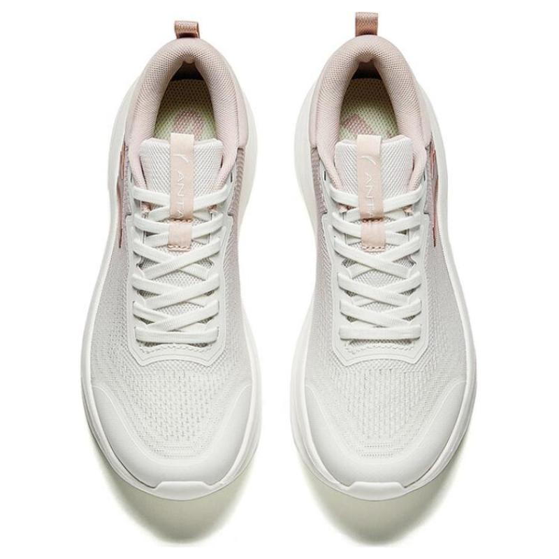 Anta Divine Movement Slip Resistant Abrasion Resistant Low top Running Shoes Women's White Gray Sneakers