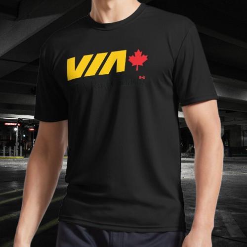 

VIA Train Logo Active T-Shirt Funny Size S to 5XL XL