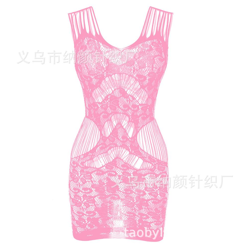 Sexy Suspender Mesh Jacket Tight-fitting Hollow Sexy Floor Hip Skirt Large Size 1