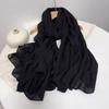 Cotton And Linen Solid Color Thickened Scarf Oversized Soft Women'S Shawl Warm Korean Version Of Fashion Silk Scarf
