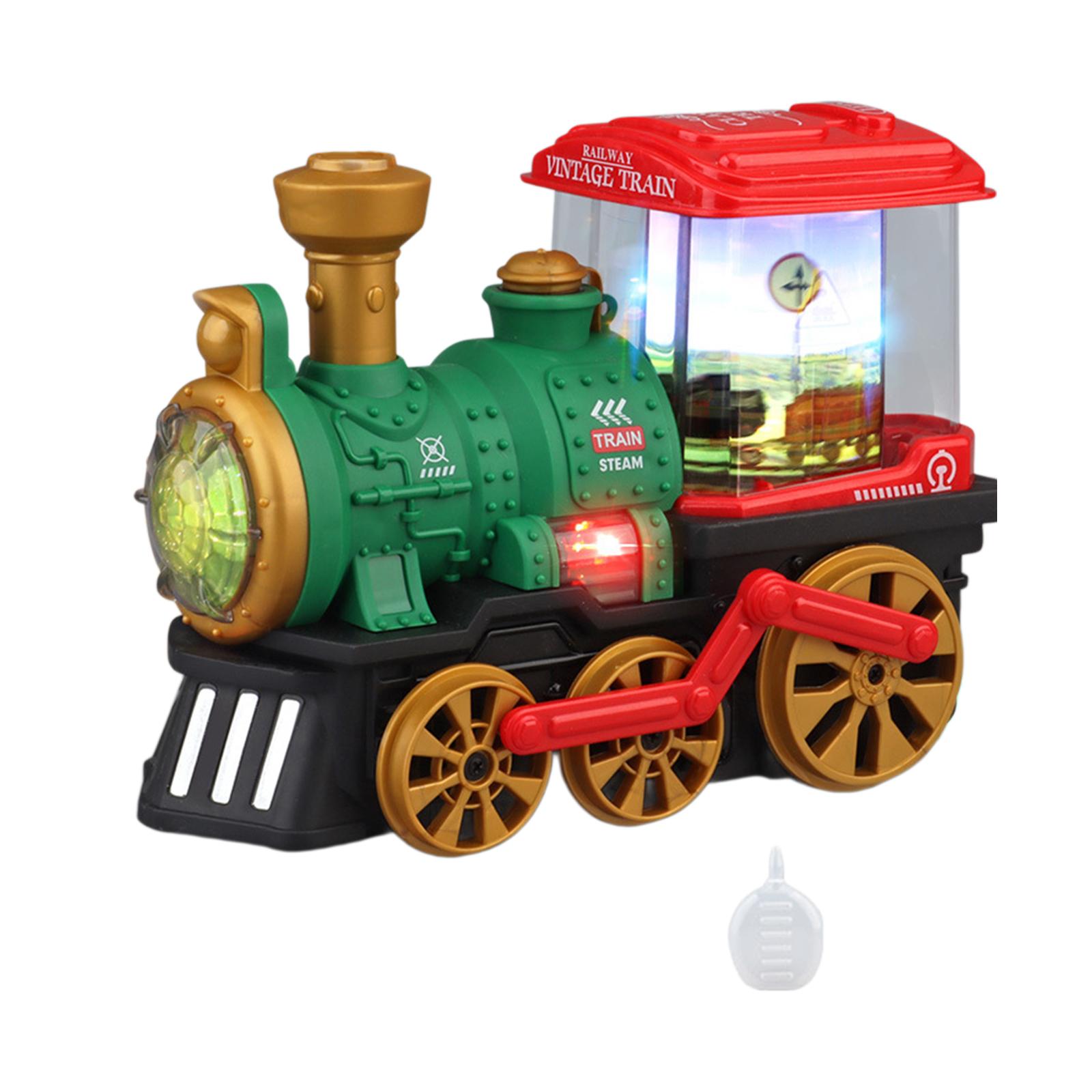 Electric Train Toy Locomotive Electric Steam Engine for Kids Girls Children
