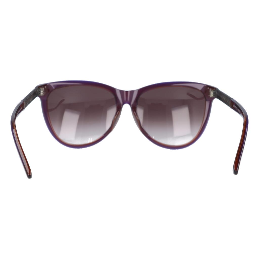 Bottega Veneta 56 Asian UV Protection B.V.251FS F35/J8 (Purple Antisilv) Sunglasses, Purple/Brown/Purple Gradient, Fit, Women's,