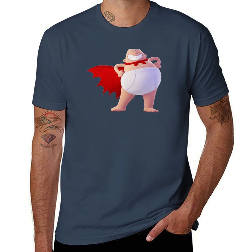 Captain Underpants T-Shirt Anime T-Shirts für Mann T-Shirt Mann schlichtes T-Shirt