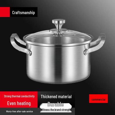 Yingbai 28cm Extra Dicker Edelstahl-Suppentopf