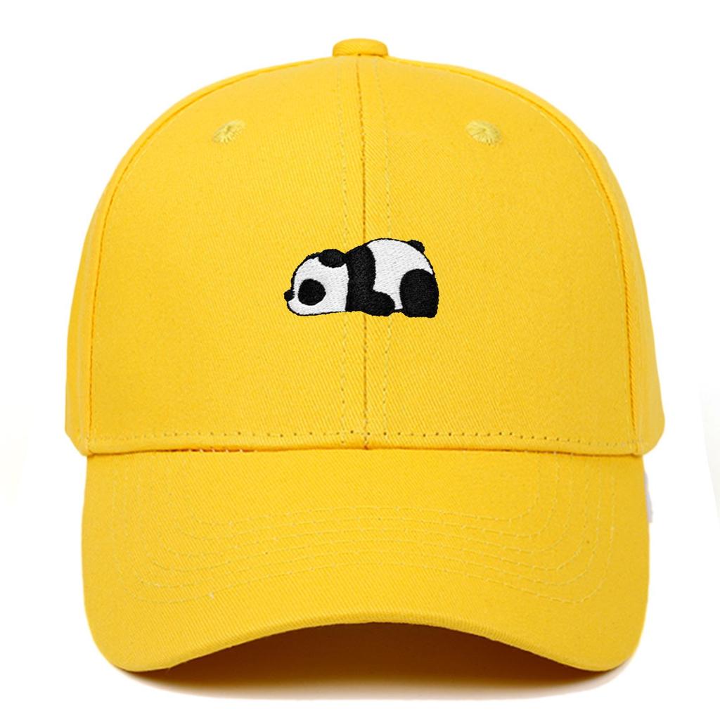 Panda Embroidery Baseball Cap - Unisex Summer Sports Hat, Custom Logo, Various Colors