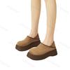 Fashion Women's Platform Loafers 2025 Autumn Winter New Fashion Slip on Height Increase Casual Shoes Comfortable Vintage Half Slippers