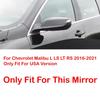 Version For Chevrolet Malibu L LS LT 2016- Car Sticker Rearview Side Mirror Cover Wing Cap Exterior Door Case Trim ABS
