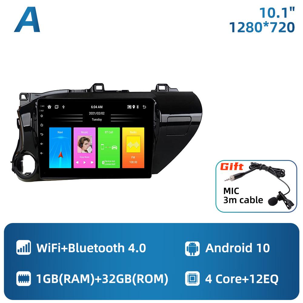 

для Toyota Hilux 2016 - 2020 Автомобильное радио с экраном Мультимедийный проигрыватель Навигация GPS Головное устройство Автомагнитола Android Стерео