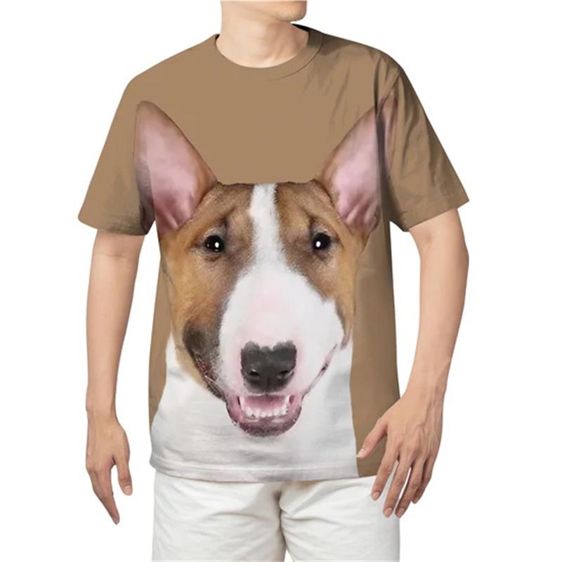 Summer Animal Dog 3D Print T-shirt Summer Men O-Neck Short Sleeve T Shirts