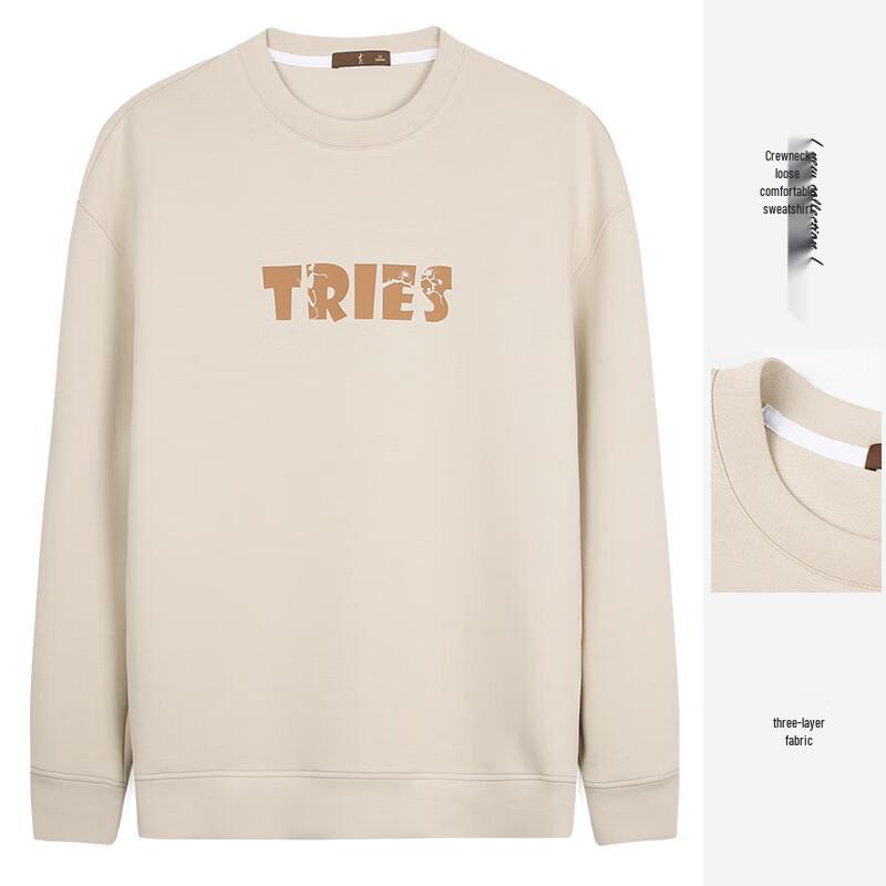 

TRIES Men s Air Layer Warm Crew Neck Sweatshirt L