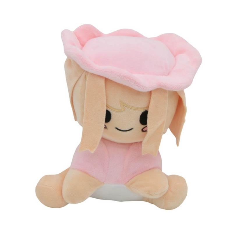 Blox Buddies Plush Toys Cartoon Girl Black with Hat Yellow Decorative Doll Home Room Halloween Gifts