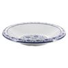 Modrobílý hluboký talíř z melaminu ve stylu porcelánu pro ryby, polévky a komerční použití