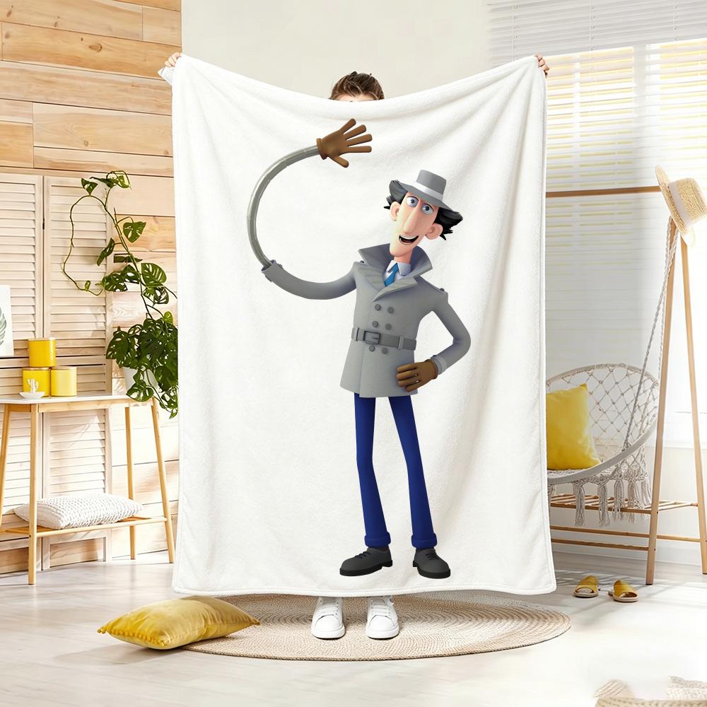 Anime I-Inspector GadgetS Throw Lightweight  Flannel Blanket Soft Skin-friendly for Summer Cooling