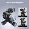 NEEWER TH16 Geared Tripod Head with Panoramic QR Aluminum Alloy Large Fine Dual Mode with Quick Maximum Load of 6kg 3-Way Head, 3-Axis Pan/Tilt