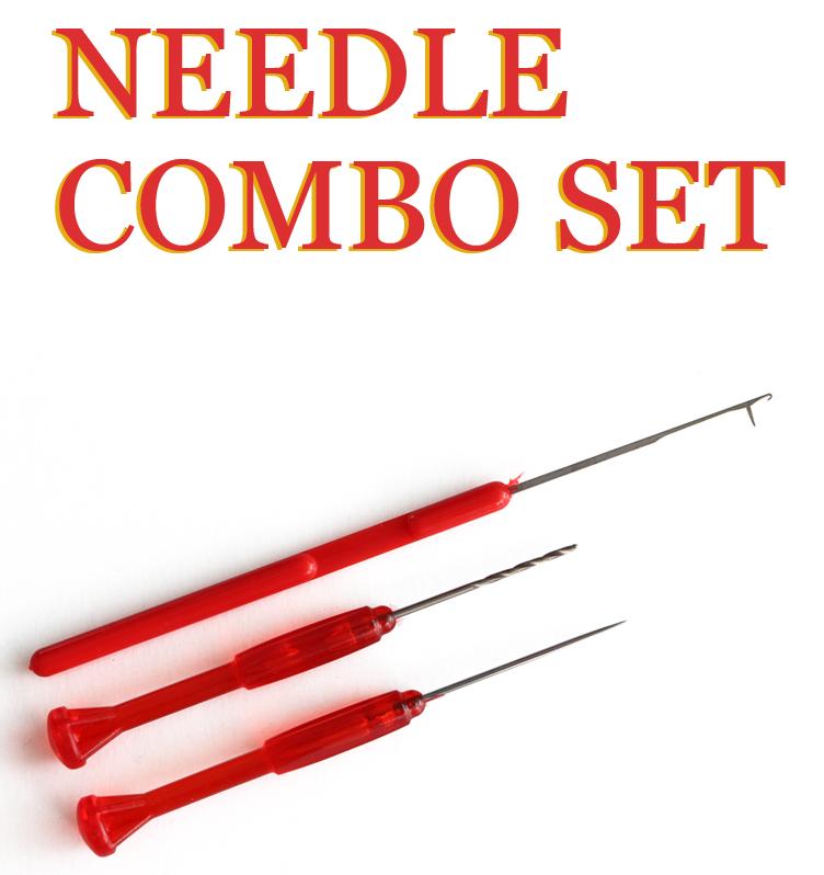 Selco Aluminum Alloy 3-in-1 Combo Set Portable Carp Fishing Acupuncture Baiting Drill and Needle Set
