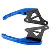 Universal Aluminum Motorcycle Pillion Passenger Grab Bar Rear Seat Rail Handle Kit Blue