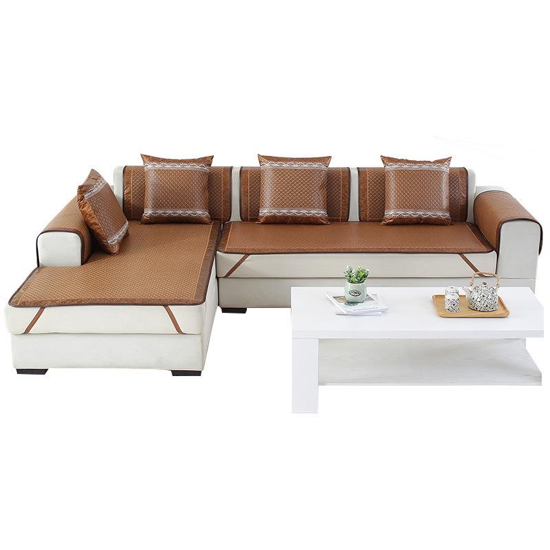 Rattan Sofa Cushion Summer Non-Slip Sofa Mat Cushion Sofa Cover Summer Cold Rattan Seat Cushion Cover