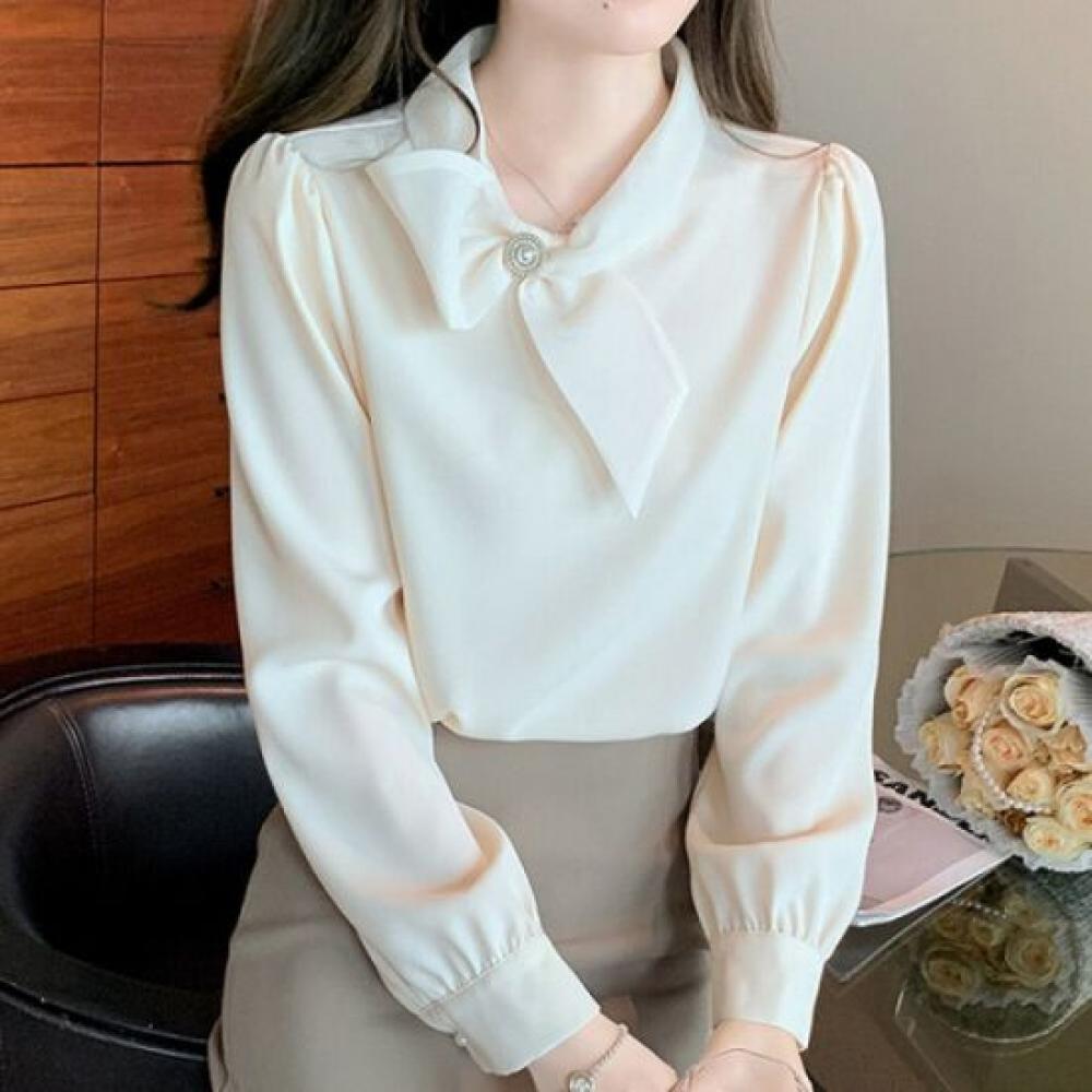 Navava Long Sleeve Blouse Scarf Neck Nb2483