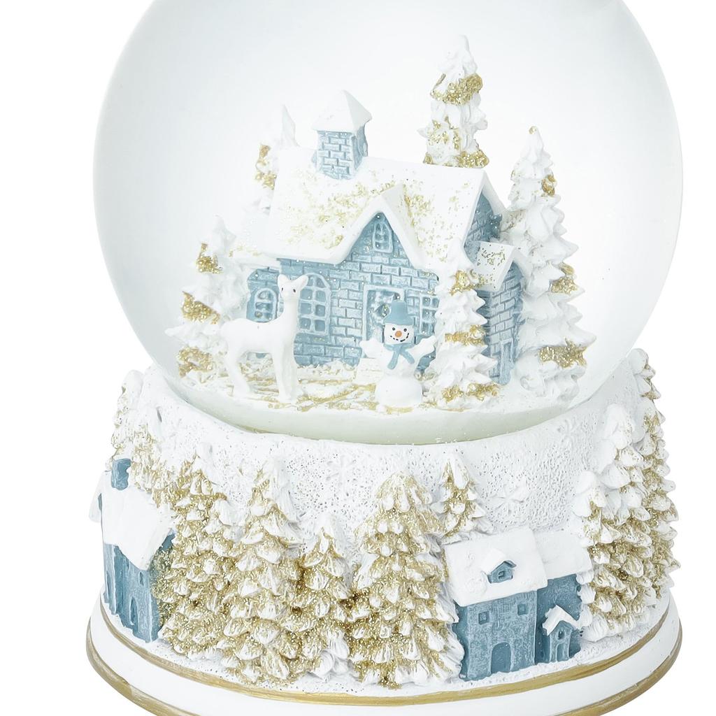 Francfranc Snow Globe House L Light Blue Christmas Music Box Interior Decoration 2025 Model