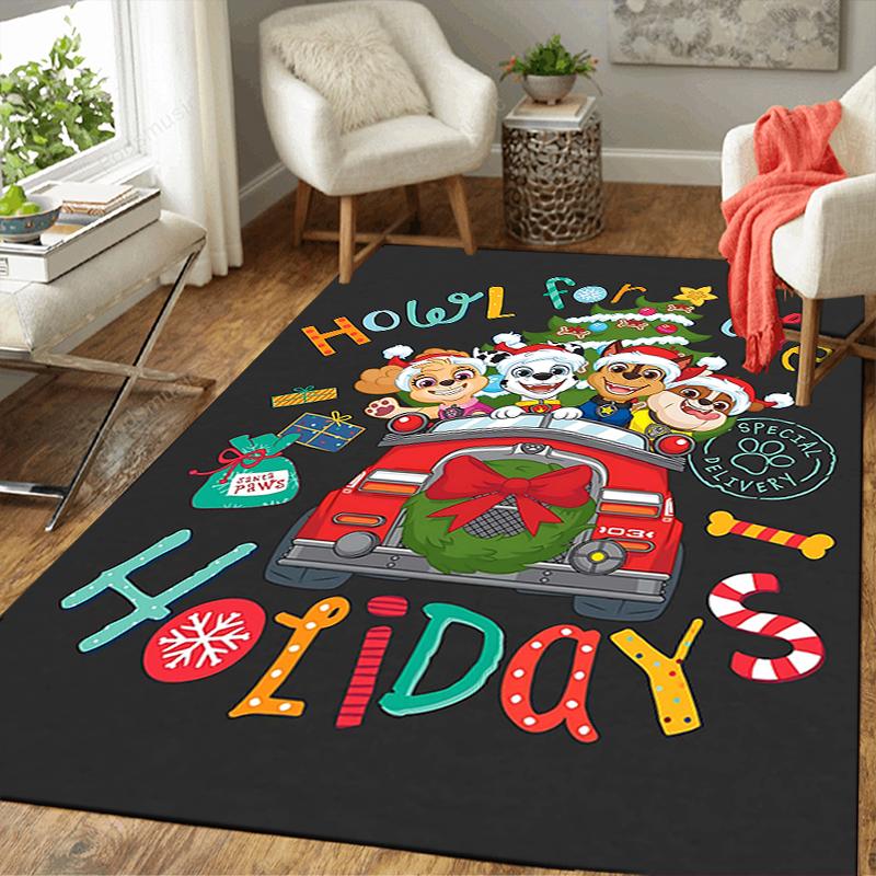 1Pc Christmas Car Adventure Rug Office Carpet Indoor Outdoor Doormat Nonslip Soft And Comfortable Living Room Christmas Halloween Gift D91871
