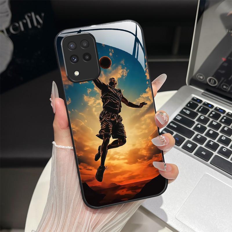 For Samsung M33 M53 Phone Case Trendy Fantasy Design Tempered Glass Hard Bumper For Galaxy M 33 M 53 Full Protection Back Covers