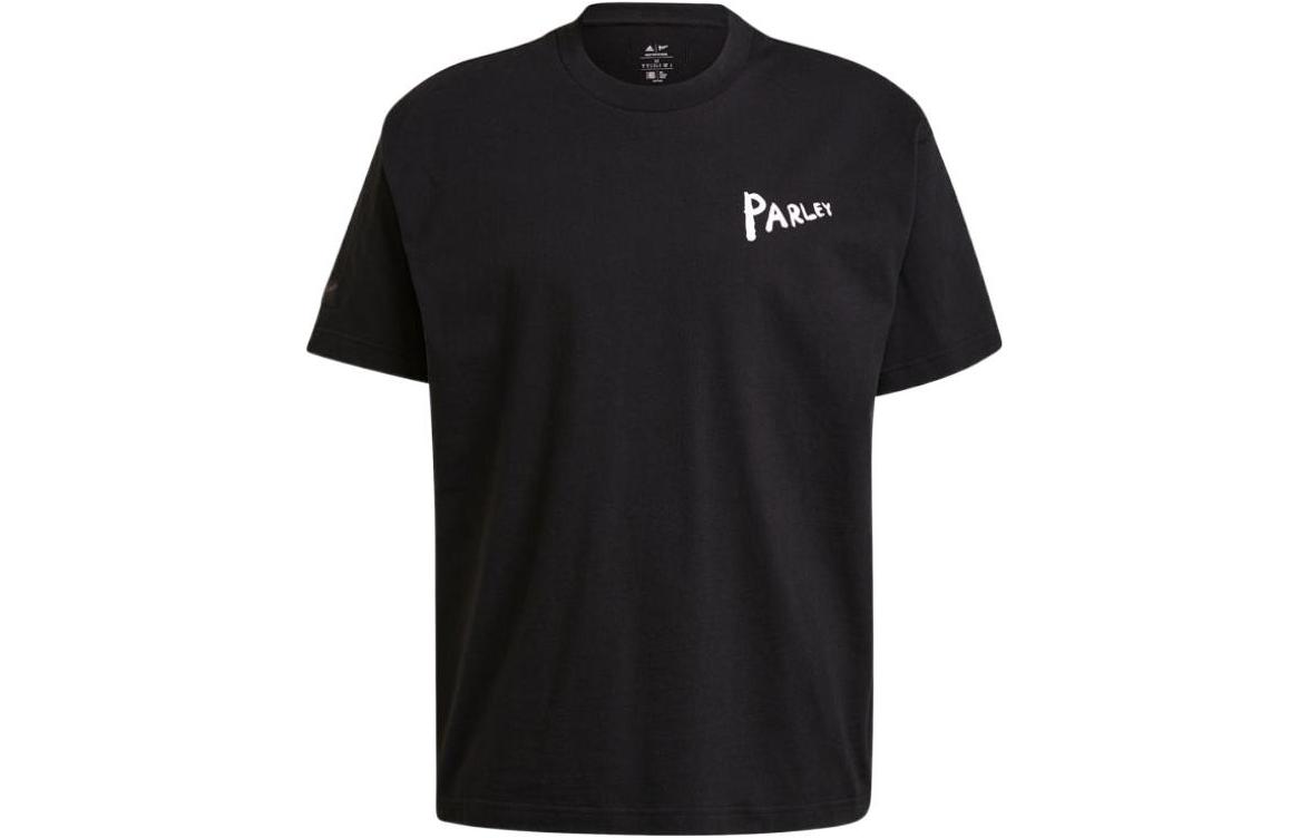 

Adidas T Shirts Men s Black Crew Neck Moderate Straight Fit HB1554 S