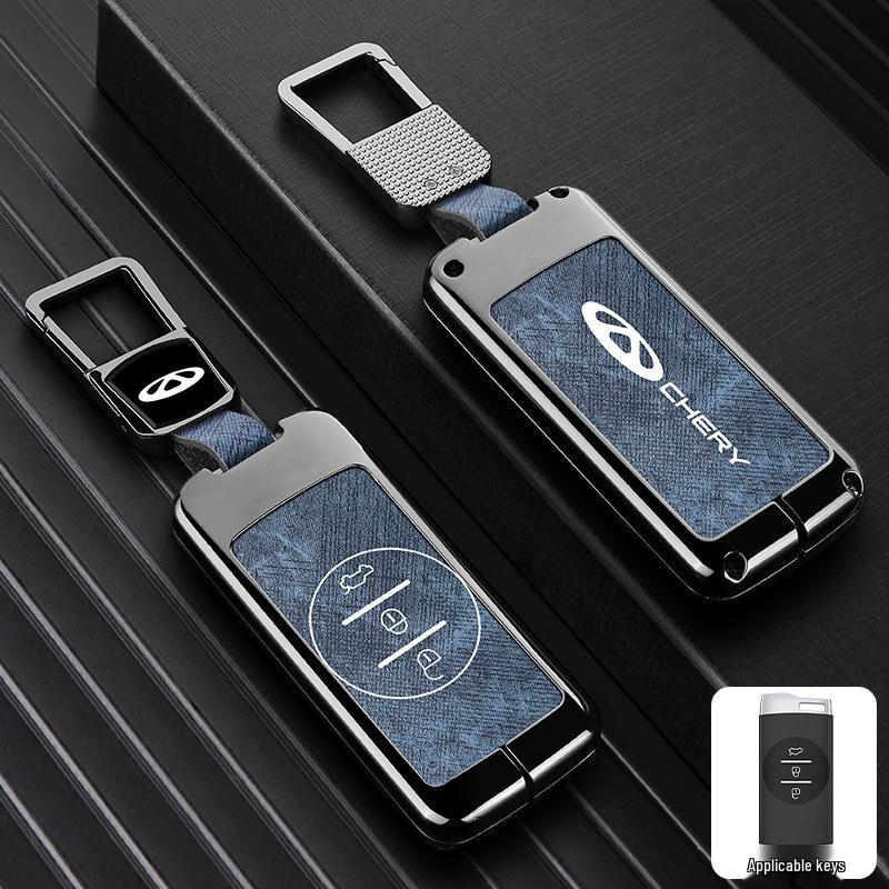 Zinc Alloy Key Shell Covers for Chery, Tiggo 8, 7 Plus - Full Coverage, 5x Anti-Drop Protection