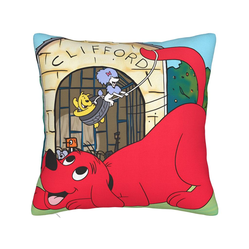 Cliffords the Big Red Dog Pillow Cover  Fashion Pillow Case For Sofa Bedroom Home Decor Design Pillowcases Gift