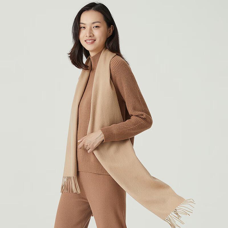 SIYUTANG Unisex 100% Wool Plain Scarf