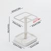 MultiPurpose Toothbrush Holder Toothpaste Rack for Bathroom Countertops In Sleekly Design for Face Cleansers,Trimmers