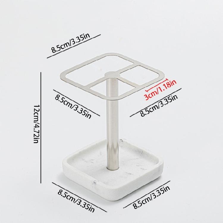 MultiPurpose Toothbrush Holder Toothpaste Rack for Bathroom Countertops In Sleekly Design for Face Cleansers,Trimmers
