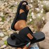Letní sandály s kroužkem na prst plus size: Pohodlné plážové pantofle pro ženy v evropském stylu